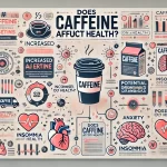 An infographic titled Does Caffeine Affect Health showing the effects of caffeine on the body The image should highlight both the positive and negwebp