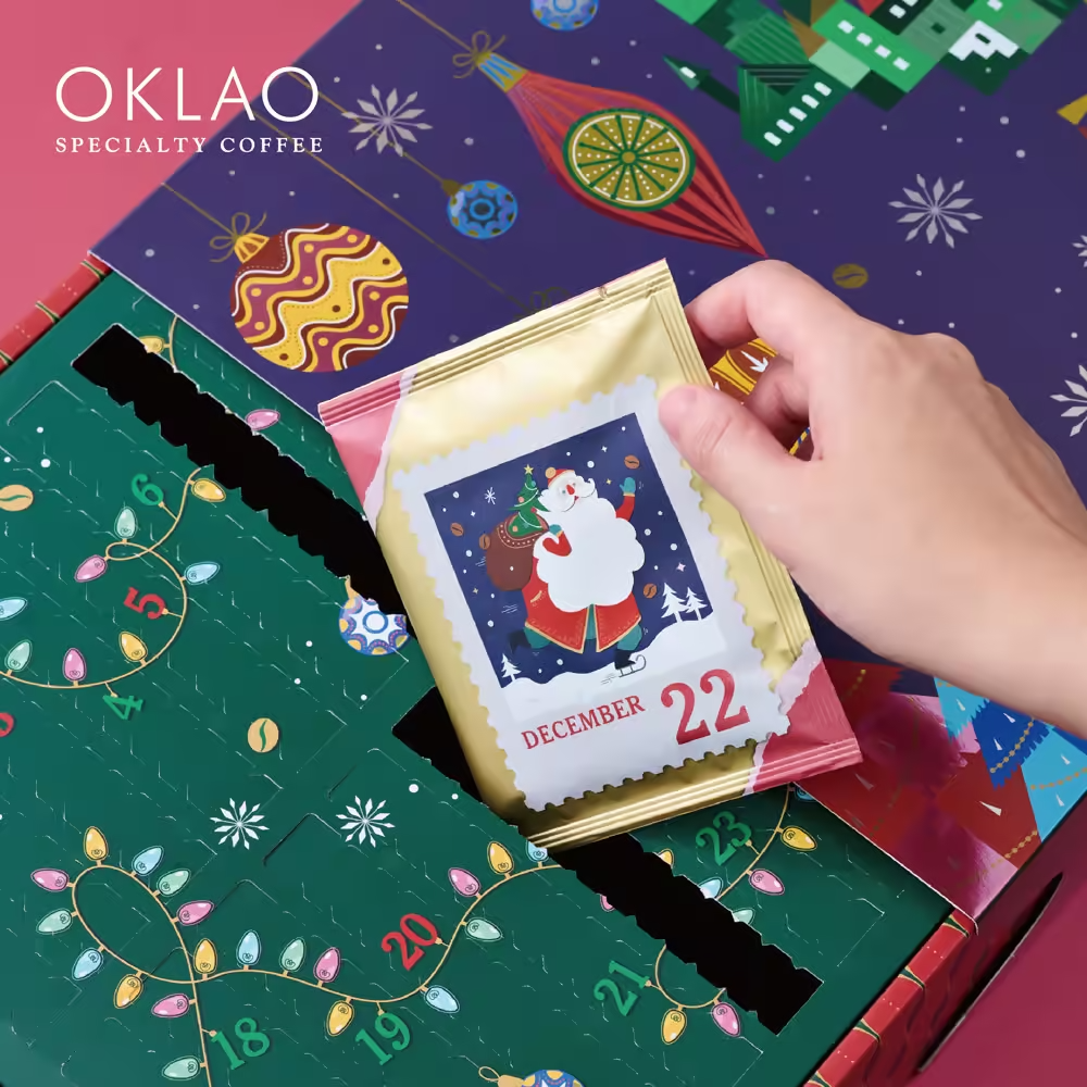 歐客佬 精品咖啡 倒數月曆 精品掛耳 禮盒 預購 限量款 限宅配 Oklao Coffee Countdown Calendar Premium Ear hanging Gift Box 32 PacksBox Pre Order Limited Edition Home Delivery Only