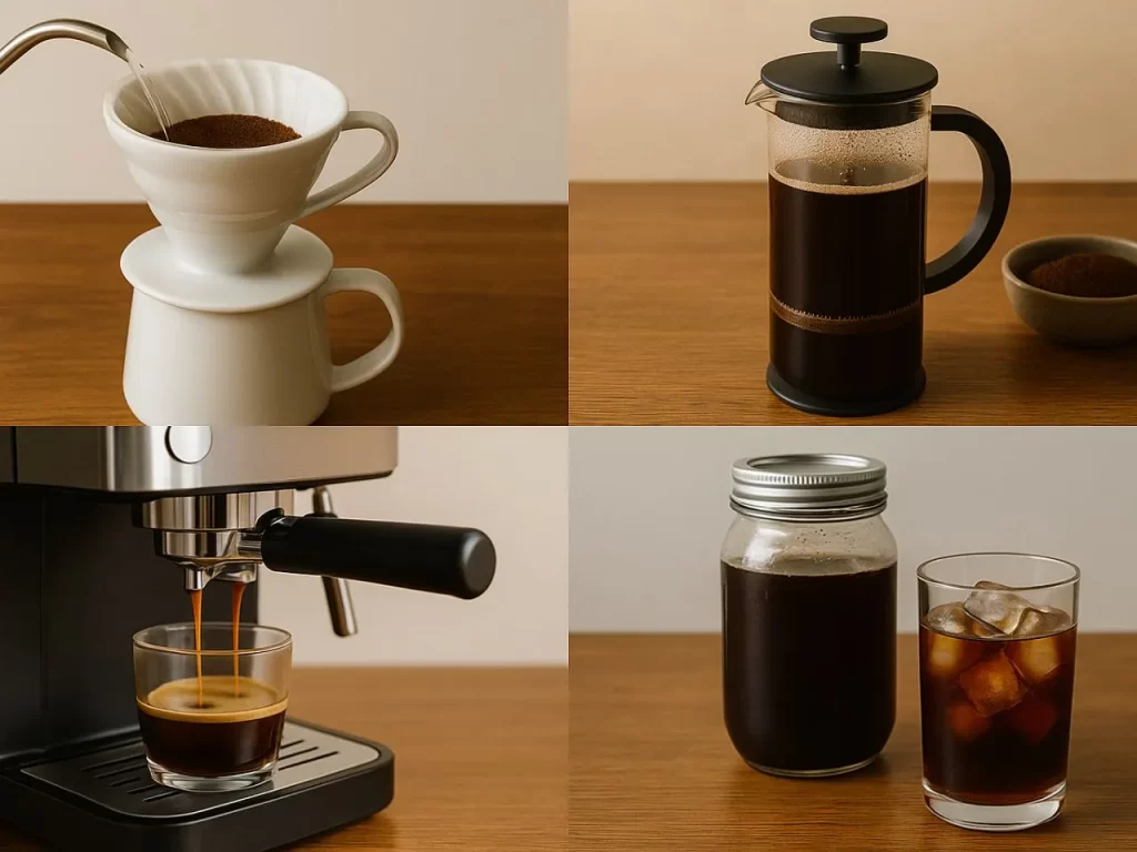 coffee brewing method 14 咖啡知識家 咖啡沖泡法 常見咖啡沖泡法 摩卡壺 手沖咖啡 法式濾壓