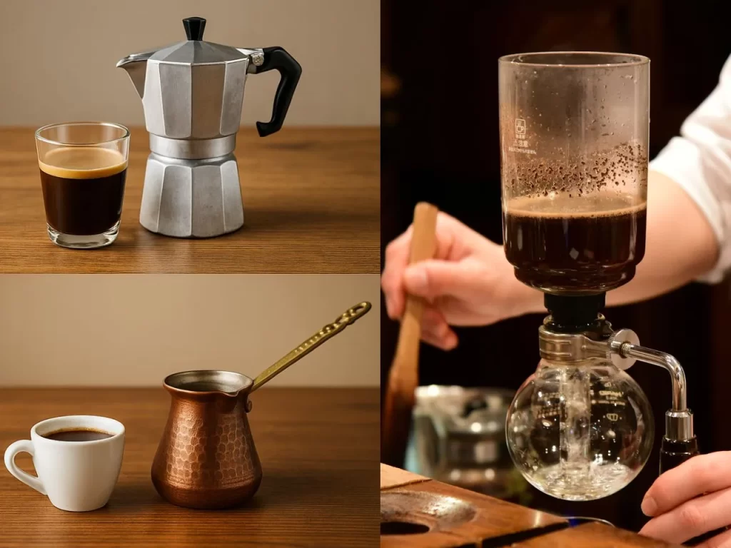 coffee brewing method 15 咖啡知識家 咖啡沖泡法 常見咖啡沖泡法 摩卡壺 手沖咖啡 法式濾壓