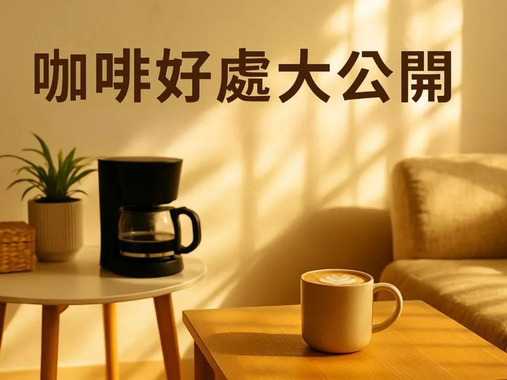 咖啡好處大公開：喝咖啡、黑咖啡、拿鐵的優點全解析