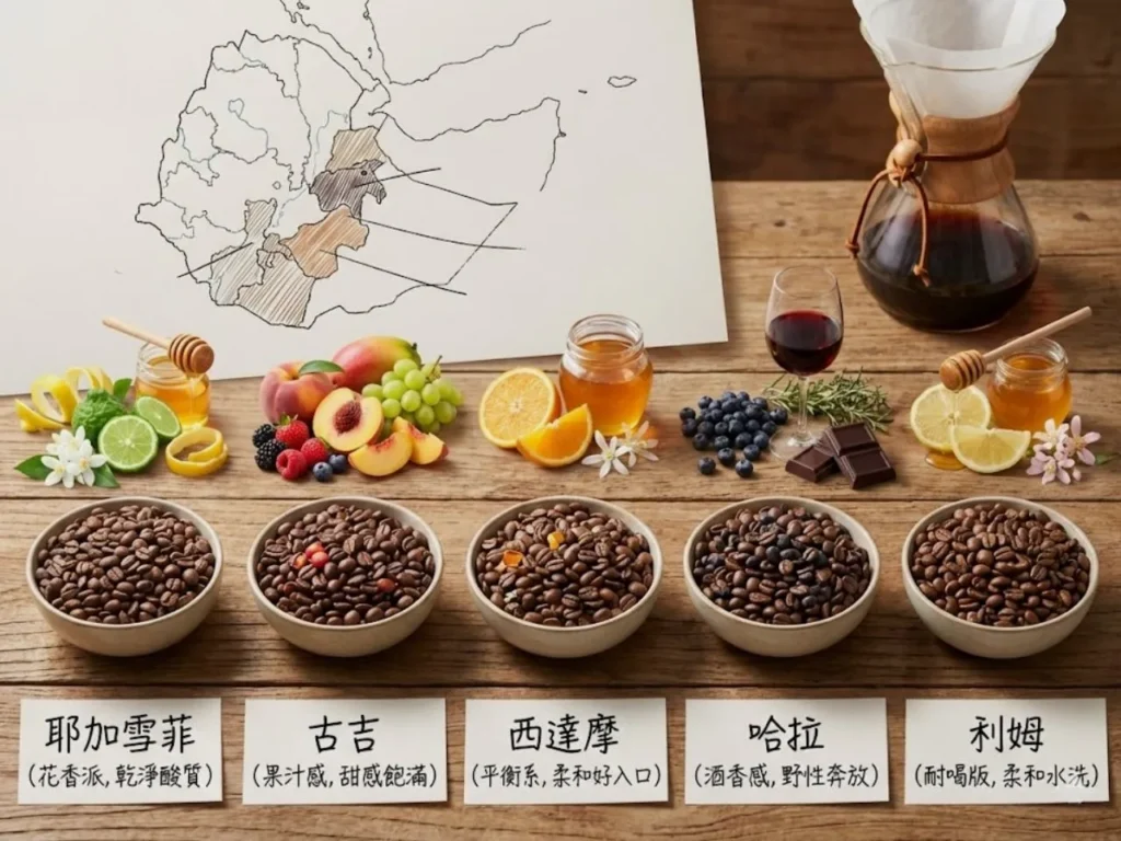 Ethiopian coffee bean recommendations 2 咖啡知識家 衣索比亞咖啡豆推薦 衣索比亞咖啡豆特色 衣索比亞咖啡產區 衣索比亞咖啡味道