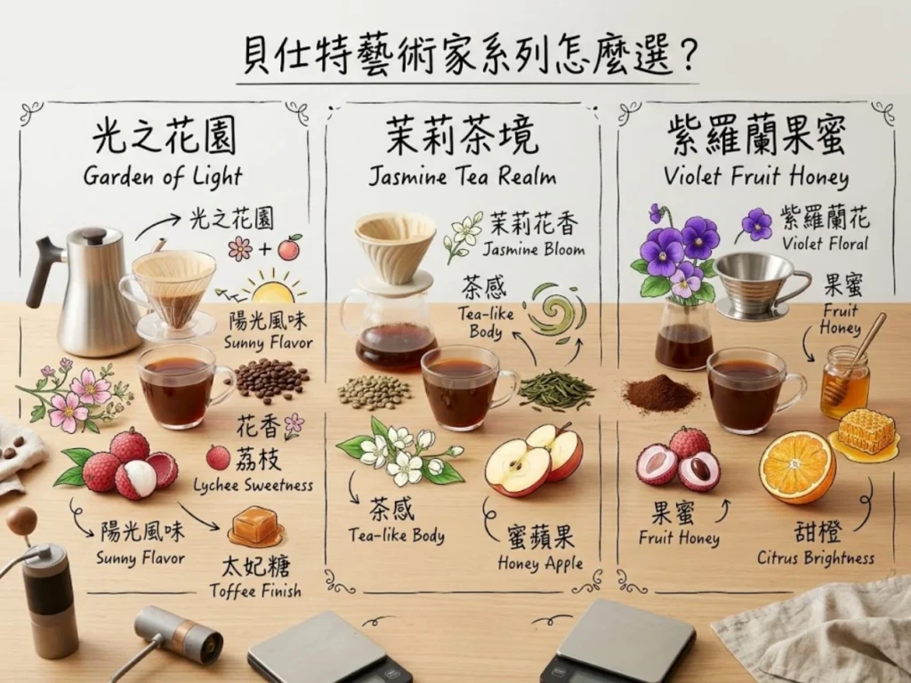 咖啡豆推薦 貝仕特咖啡 精品咖啡豆推薦 新手咖啡豆推薦 手沖咖啡豆推薦 拿鐵咖啡豆推薦 不酸咖啡豆推薦 藝伎咖啡豆 藝術家系列咖啡豆 中深焙咖啡豆