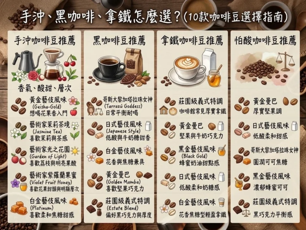 咖啡豆推薦2026 咖啡豆推薦 Dcard咖啡豆推薦 PTT咖啡豆推薦 高CP值咖啡豆 平價咖啡豆推薦、手沖咖啡豆推薦 黑咖啡豆推薦 拿鐵咖啡豆推薦 不酸咖啡豆推薦