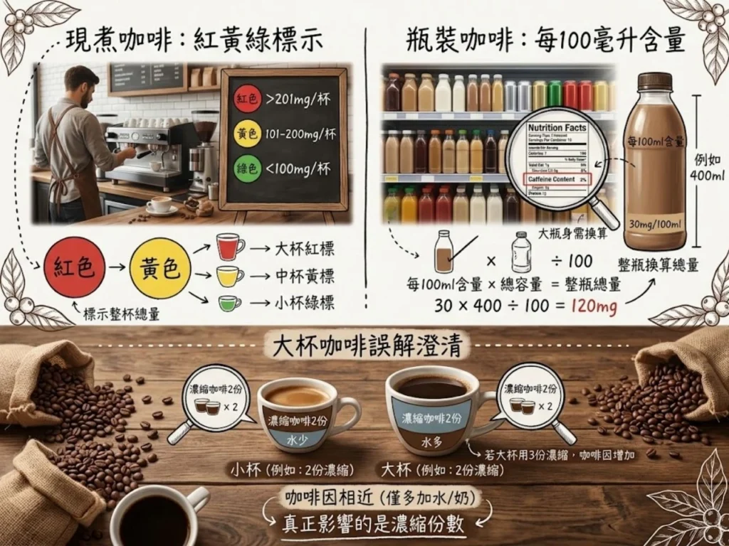 咖啡因含量 咖啡因 美式咖啡咖啡因 拿鐵咖啡因 冷萃咖啡因 咖啡因多少 咖啡因攝取量 一天咖啡因 淺焙深焙咖啡因 低咖啡因咖啡