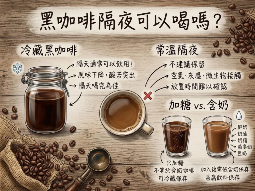 咖啡可以放隔夜嗎 隔夜咖啡可以喝嗎 黑咖啡隔夜 拿鐵放隔夜 咖啡放冰箱 咖啡保存時間 冰咖啡隔夜 冷萃咖啡保存 拿鐵可以放多久 隔夜咖啡加熱